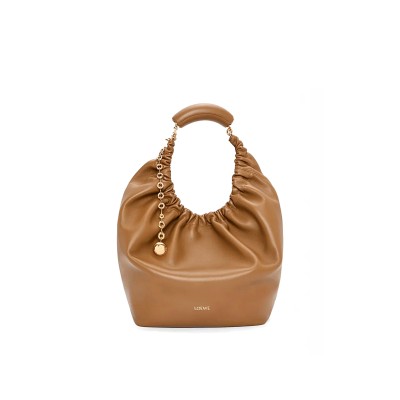 LOEWE MEDIUM SOFT NAPPA SHEEP LEATHER SQUEEZE BAG A914Q37X01-01(34*33*13.5cm)